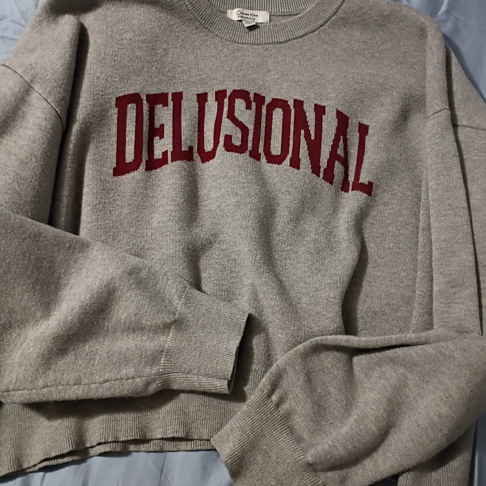 Gray Sweater with Red Lettering - Picture 2 of 4
